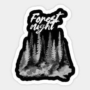 Forest night Sticker